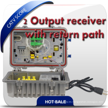 CATV 1550nm Receptor óptico de fibra O-Agc 2 Salidas Nodo óptico